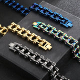 18mm Steel Stainless Motorcycle Chain Bracelet Biker Men