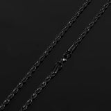 2/3/4/5/6mm Stainless Steel Rope Chain Necklace
