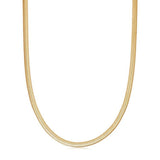 925 Sterling Silver Flat Snake Necklace 2mm