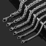 316L Stainless Steel Basket Necklace Link High Classic Jewelry Chain Gift 10Pcs