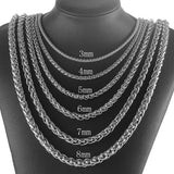 316L Stainless Steel Basket Necklace Link High Classic Jewelry Chain Gift 10Pcs