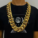 Large Chain Thick Necklace Men Domineering Hip Hop Gothic Halloween Jewelry