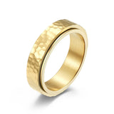 6MM Stainless Steel Spinner Band Rings for Men Women
