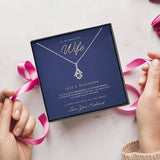Wife & Husband Crystal Soulmate Pendant Necklace - Girl Jewelry