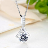 Wife & Husband Crystal Soulmate Pendant Necklace - Girl Jewelry