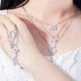 Romantic 26 Letter Clavicle Chain Pendant Necklace