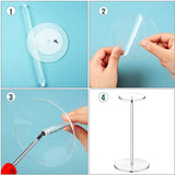 Round Hat Pedestal Display Stand for Watch Showcase