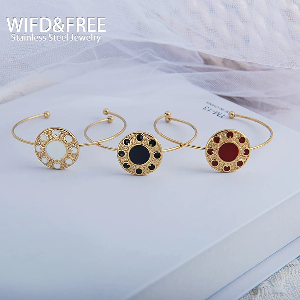 Wild&Free Colored Women Bangle Stainless Steel Bracelet