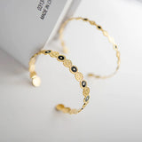 Boho Geometric Bangle Stainless Steel Enamel