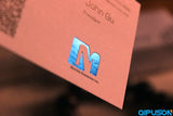 Wild Kapok Business Card with Gravure Embossing and Hot Stamping Roll