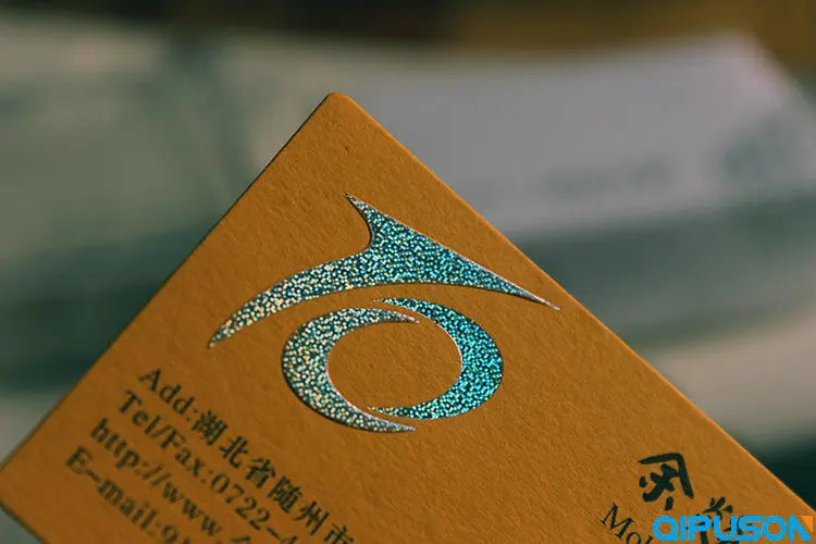 Wild Kapok Business Card with Gravure Embossing and Hot Stamping Roll