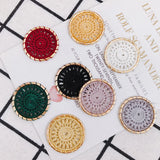 Ethnic Cotton Thread Dream Catcher Earrings DIY Accessories 2pcs