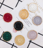 Ethnic Cotton Thread Dream Catcher Earrings DIY Accessories 2pcs