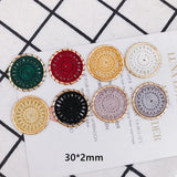 Ethnic Cotton Thread Dream Catcher Earrings DIY Accessories 2pcs