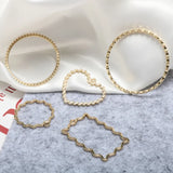 Geometric Circle Flower Pendant DIY Jewelry Earrings Nail Accessories