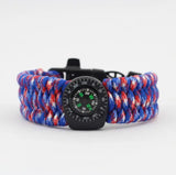 Wilderness Survival Compass Bracelet Outdoor Emergency Tool
