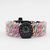 Wilderness Survival Compass Bracelet Outdoor Emergency Tool