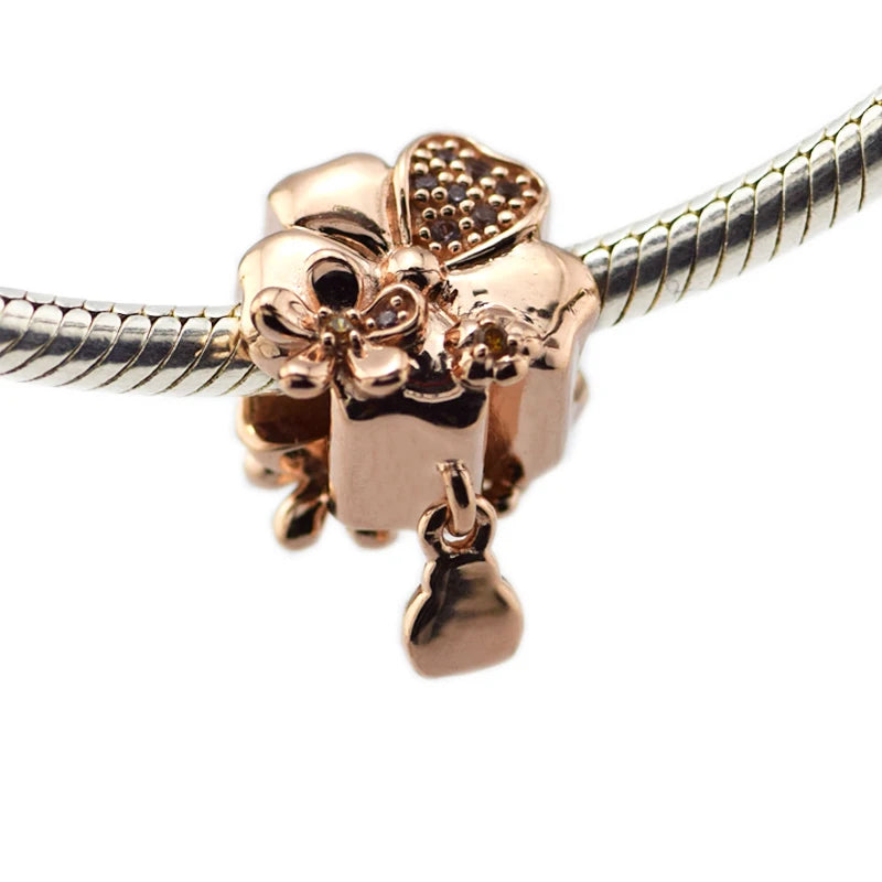Wildflower Meadow Charm Sterling Silver Jewelry Beads