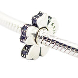 Wildflower Meadow Spacer Beads 925 Silver for Snake Chain Bracelets