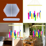 Crystal Epoxy Resin Wind Chime Mold DIY Wall Hanging Decor Silicone Mold