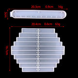 Crystal Epoxy Resin Wind Chime Mold DIY Wall Hanging Decor Silicone Mold