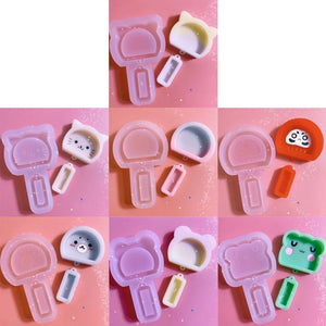 Epoxy Quicksand Keychain Silicone Mold - DIY Resin Casting Mold