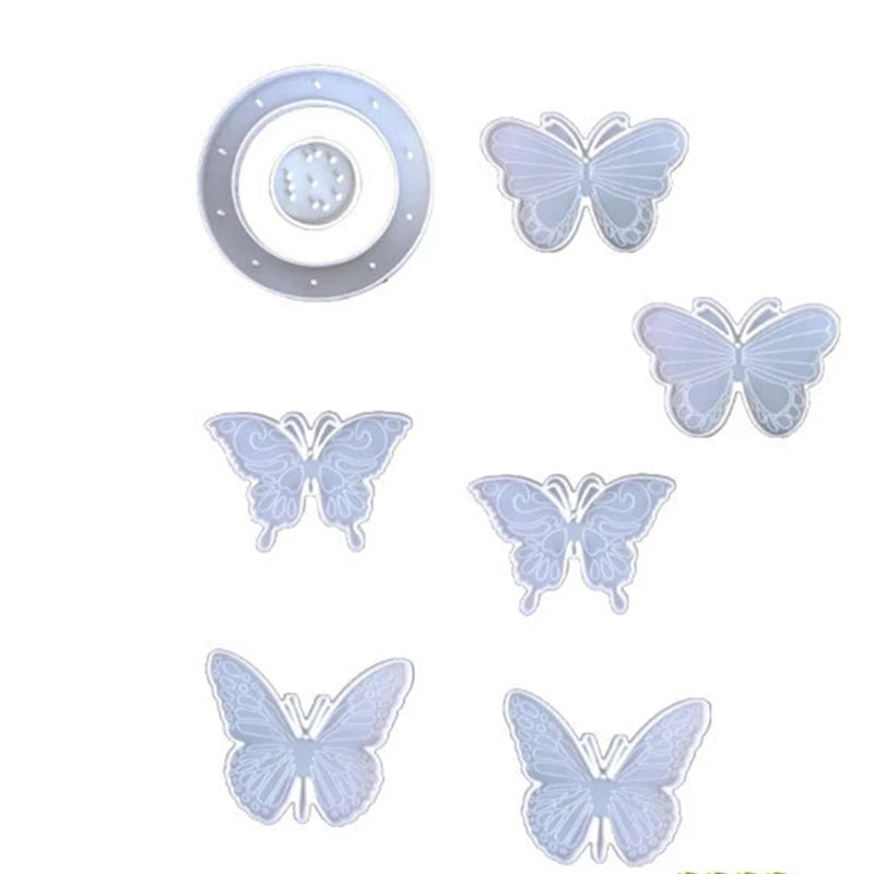 Butterfly Windbell Pendant Silicone Molds Epoxy Casting Mould Crafts Set