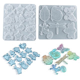 Wind Chime Silicone Mold Snail Lizard Butterfly Pendant DIY Casting