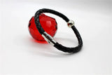 Stylish Metal Leather Bracelet For Women