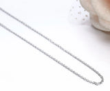 925 Sterling Silver Thin Cross Chain Choker Necklace Women Girls Kids Jewelry