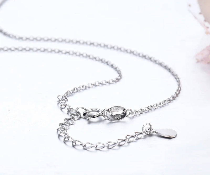 925 Sterling Silver Thin Cross Chain Choker Necklace Women Girls Kids Jewelry