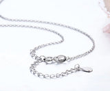925 Sterling Silver Thin Cross Chain Choker Necklace Women Girls Kids Jewelry