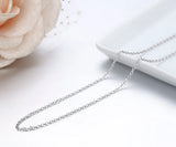 925 Sterling Silver Thin Cross Chain Choker Necklace Women Girls Kids Jewelry
