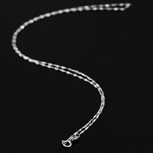 925 Sterling Silver Link Chain Necklace 18'' 1mm