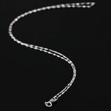 925 Sterling Silver Link Chain Necklace 18'' 1mm