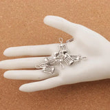 Wine Corkscrew Spacer Charm Beads 25pcs
