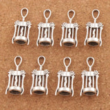 Wine Corkscrew Spacer Charm Beads 25pcs