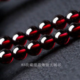 Women's Garnet Crystal Stone Bracelet Set