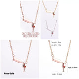 Wine Glass Cup Necklace Pendant Chains Women's Neck Jewelry