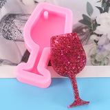 Wine Glass Pendant Resin Mold DIY Crafts Jewelry Ornaments