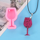Wine Glass Pendant Resin Mold DIY Crafts Jewelry Ornaments