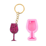 Wine Glass Pendant Resin Mold DIY Crafts Jewelry Ornaments