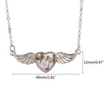Heart Wing Pendant Trays Sublimation Blank - Double-Sided Charm