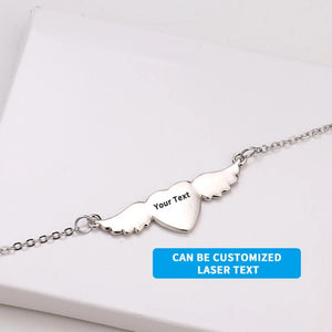 Heart Wing Pendant Trays Sublimation Blank - Double-Sided Charm