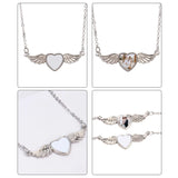 Heart Wing Pendant Trays Sublimation Blank - Double-Sided Charm