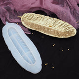 Silicone Jewelry Resin Mold Large Feather Dishes Plate Mold