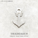 Winged Anchor Pendant 925 Sterling Silver Vintage Jewelry Gift