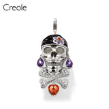 Winged Heart Dragon Mask Pirate Skull Red Fish Necklace Pendant
