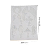 Wings Cross Feather DIY Crystal Epoxy Mould Pendant Decoration Tool