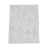 Wings Cross Feather DIY Crystal Epoxy Mould Pendant Decoration Tool